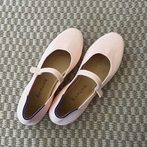 Rothy’s ballet pink square toe Mary Jane